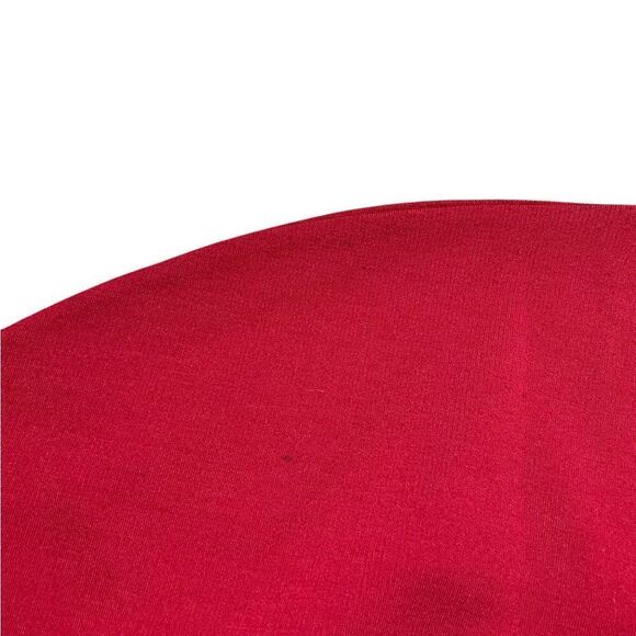 ST. CROIX Wool V-Neck Sweater Red Gray White Size Large - Picture 6 of 8